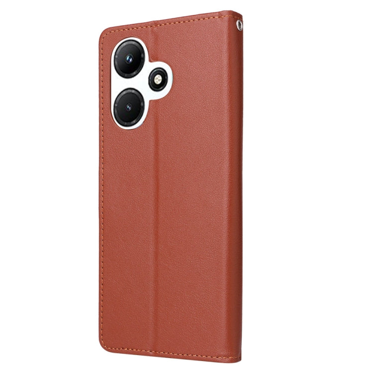 Knižkové puzdro na Infinix Hot 30i – Solid, hnedé