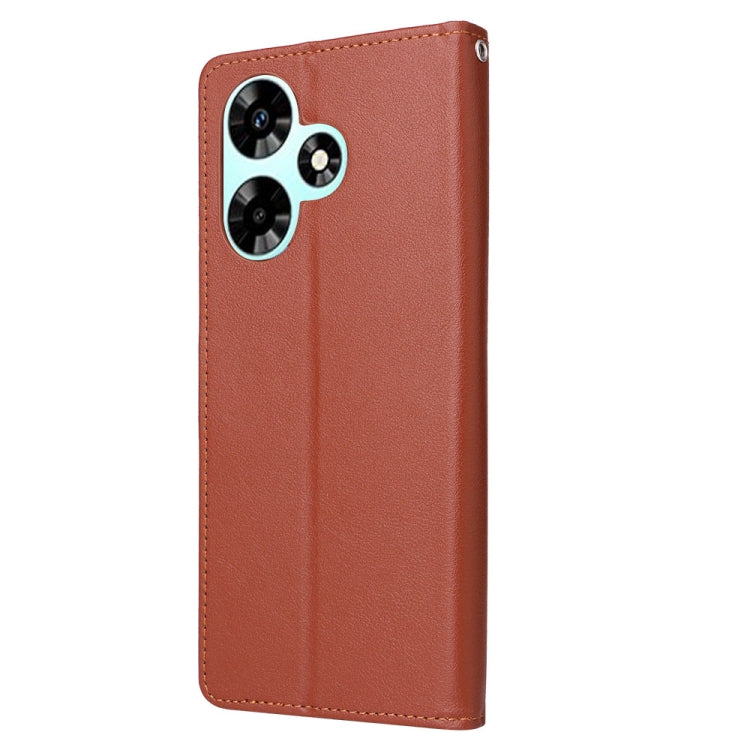 Knižkové puzdro na Infinix Hot 30 – Solid, hnedé
