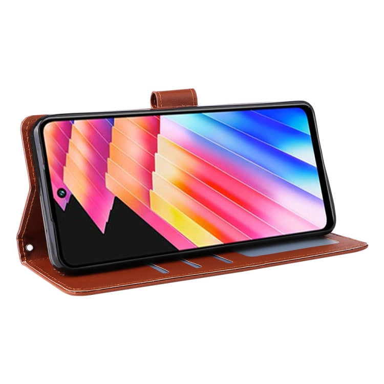 Knižkové puzdro na Infinix Hot 30 – Solid, hnedé