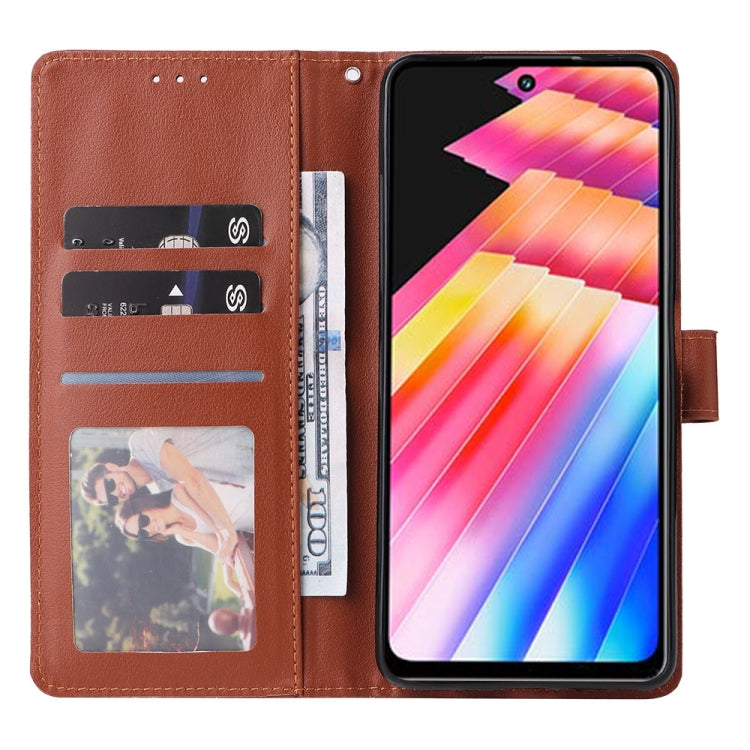 Knižkové puzdro na Infinix Hot 30 – Solid, hnedé