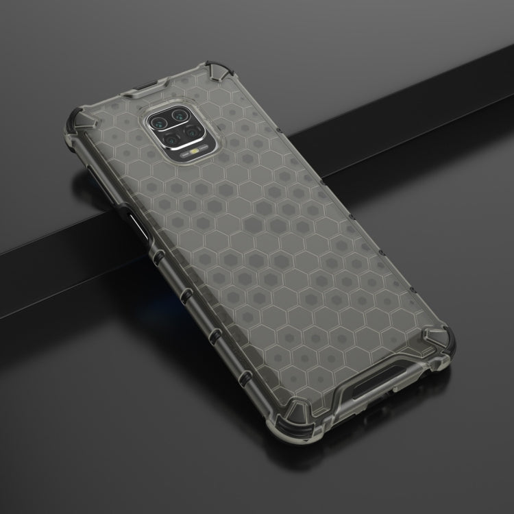HONEYCOMB Tvrdený kryt pre Xiaomi Redmi Note 9S / Note 9 Pro - sivý