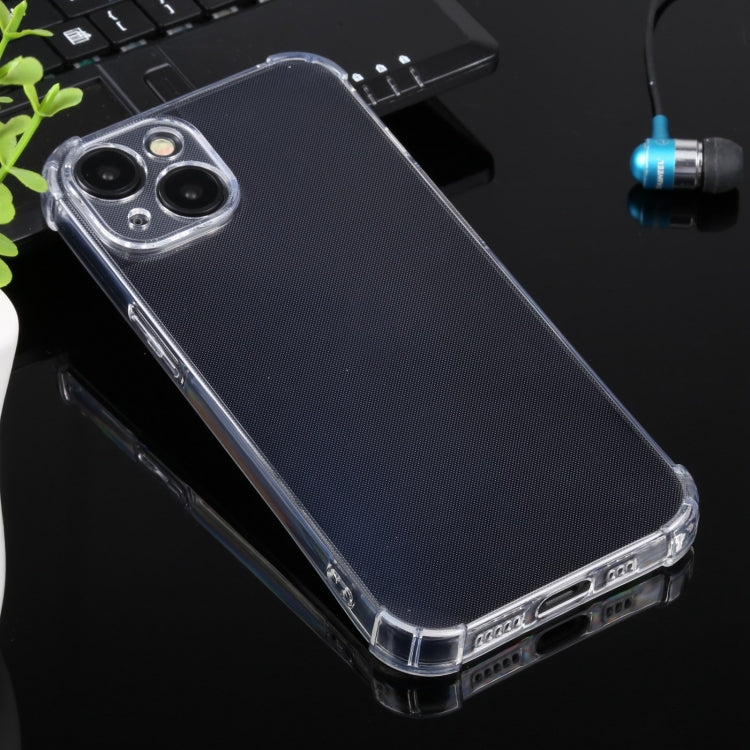 TRANSPARENTNÝ Silikónový obal pre Apple iPhone 14 - priesvitný