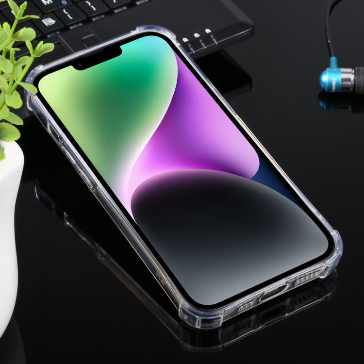 TRANSPARENTNÝ Silikónový obal pre Apple iPhone 14 - priesvitný