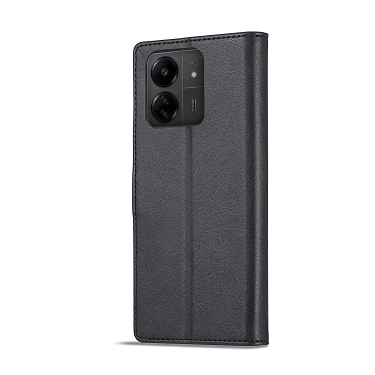 IMEEKE Knižkové puzdro pre Xiaomi Redmi 13C - čierne
