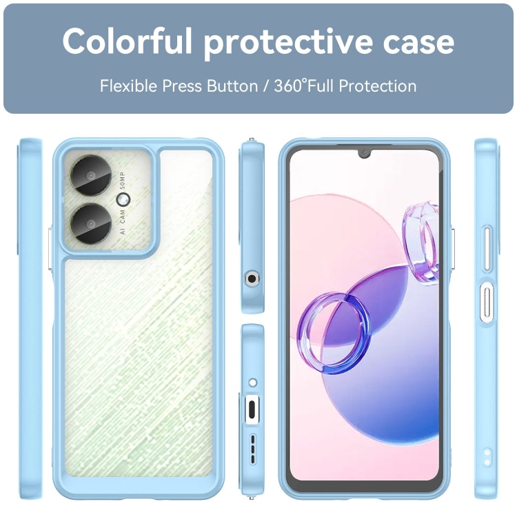ACRYLIC Zadný kryt pre Xiaomi Poco C65 - modrý