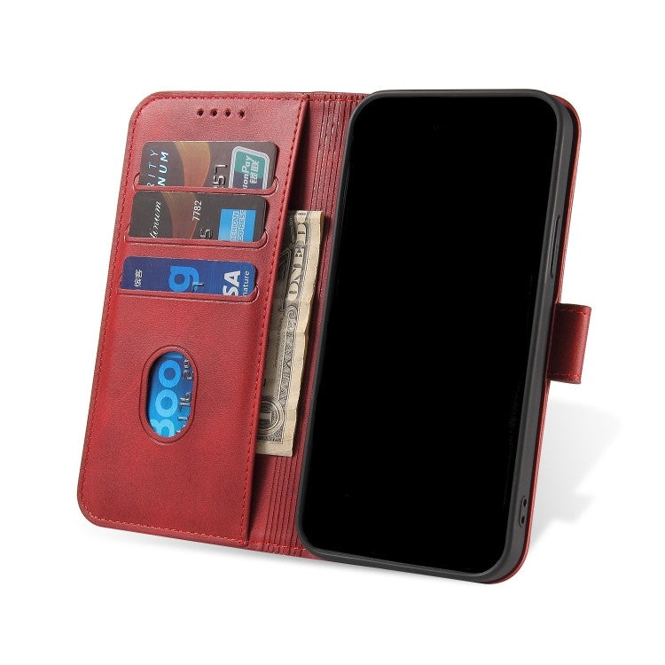 BUCKLE Peňaženkový kryt pre Samsung Galaxy A13 5G / A04s - červený