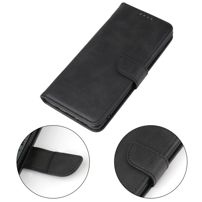 SKLO + PUZDRO 2v1 pre Motorola Moto G23 / Moto G13 - Peňaženkové puzdro BUCKLE čierne