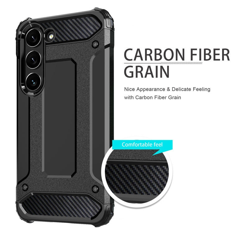 HYBRID ARMOR Tvrdený kryt na Samsung Galaxy S23 5G - červený