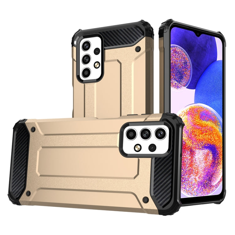 HYBRID ARMOR Tvrdený kryt na Samsung Galaxy A23 / A23 5G - zlatý