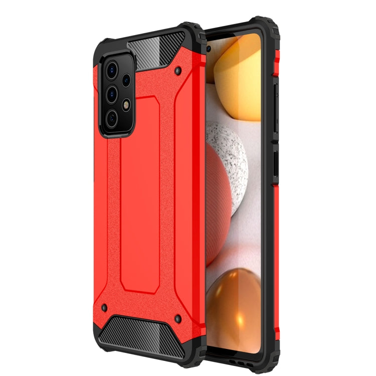 HYBRID ARMOR Tvrdený kryt na Samsung Galaxy A52 / A52s / A52 5G - červený