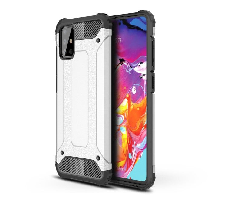 HYBRID ARMOR Tvrdený kryt na Samsung Galaxy A71 - sivý