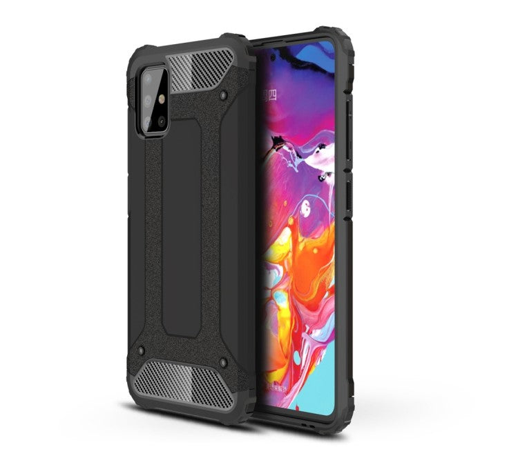 HYBRID ARMOR Tvrdený kryt na Samsung Galaxy A51 - čierny