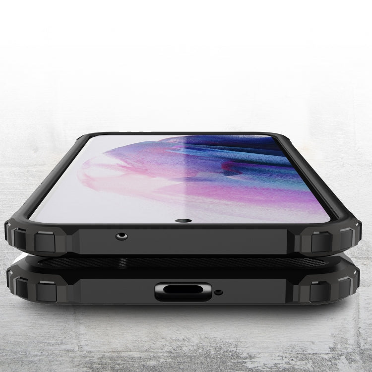 HYBRID ARMOR Tvrdený kryt na Samsung Galaxy S21 FE - sivý