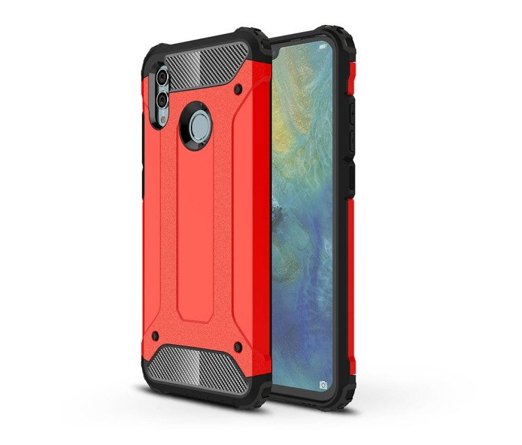 HARD HYBRID ARMOR Tvrdený kryt na Huawei P Smart 2019 - červený