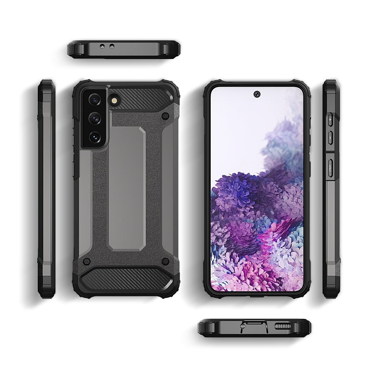 HYBRID ARMOR Tvrdený kryt na Samsung Galaxy S22 - červený