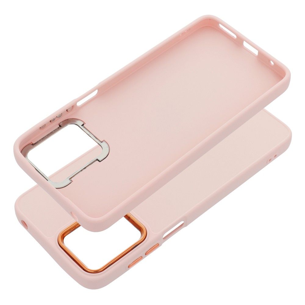 SKLO + KRYT 2v1 pre Motorola Moto G14 - FRAME CASE ružový