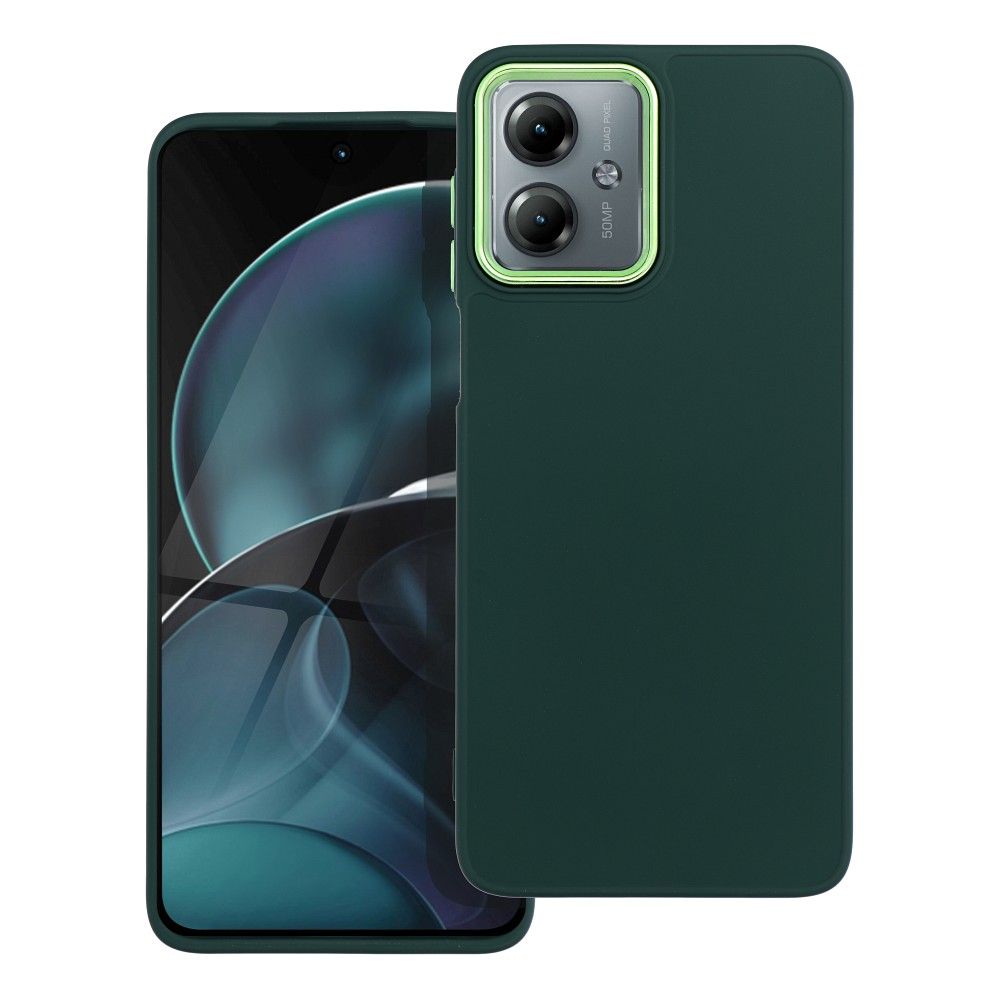 SKLO + KRYT 2v1 pre Motorola Moto G14 - FRAME CASE zelený