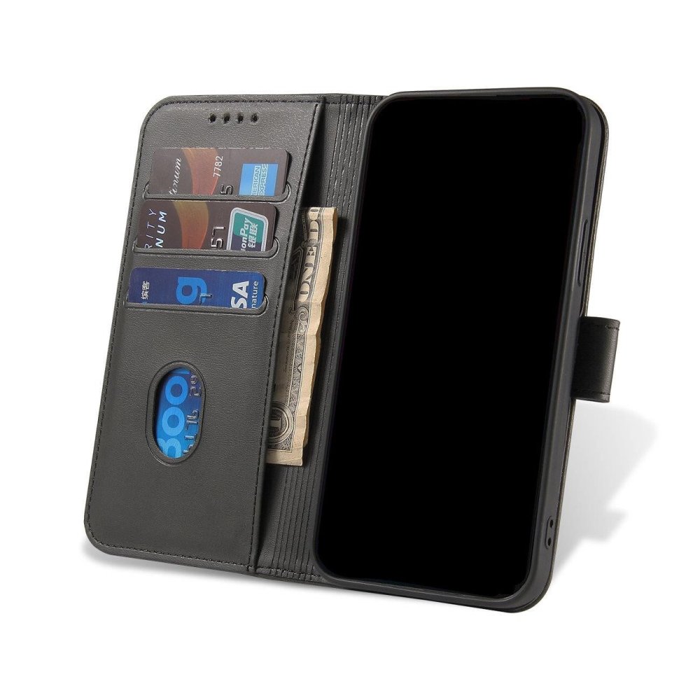 BUCKLE Peňaženkový kryt pre Xiaomi Redmi Note 11 Pro / Note 11 Pro 5G - čierny