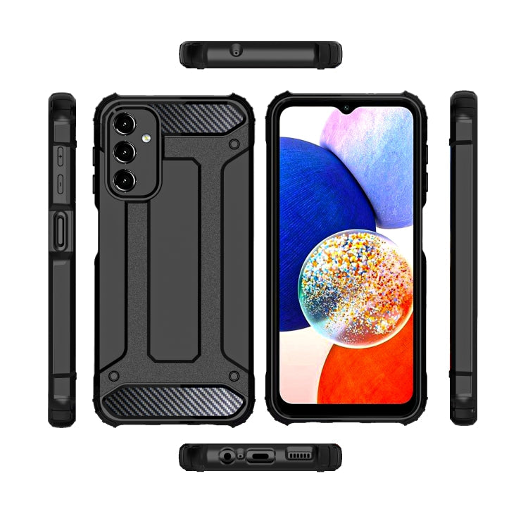 HYBRID ARMOR Tvrdený kryt na Samsung Galaxy A14 / A14 5G - zlatý