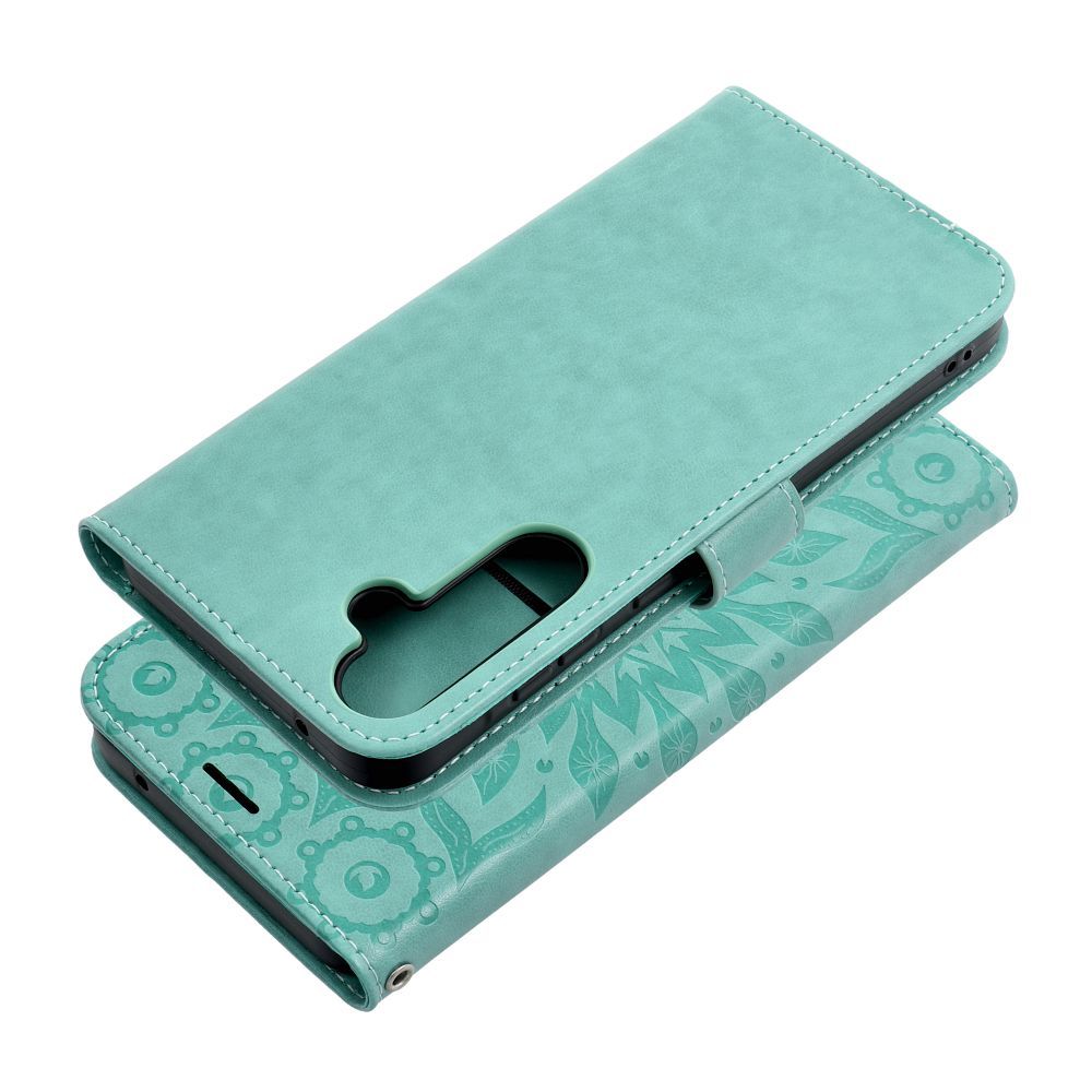 MEZZO Knižkové puzdro pre Samsung Galaxy A55 5G - MANDALA (zelené)