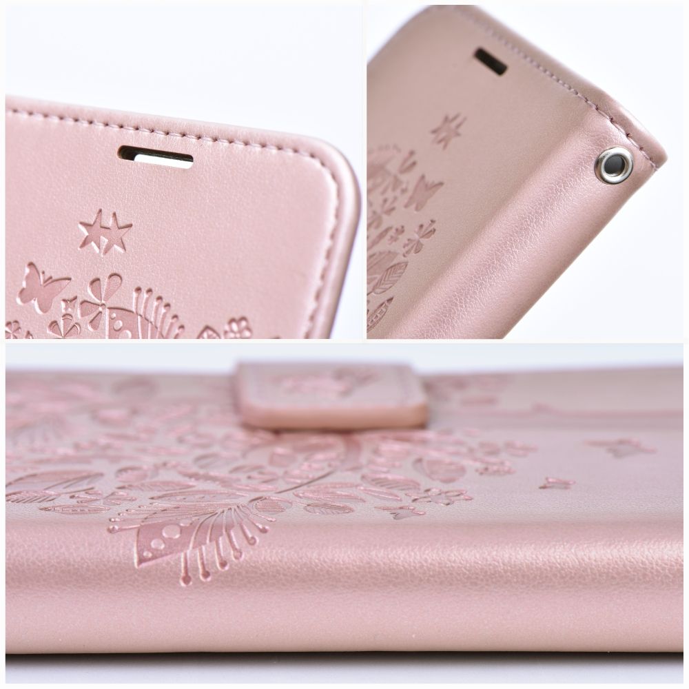 MEZZO Knižkové puzdro pre Samsung Galaxy A55 5G - TREE (ružové)