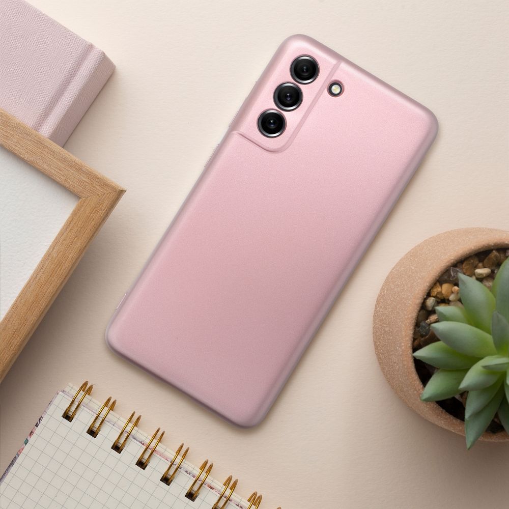 METALLIC Zadný kryt pre Samsung Galaxy A55 5G - ružový