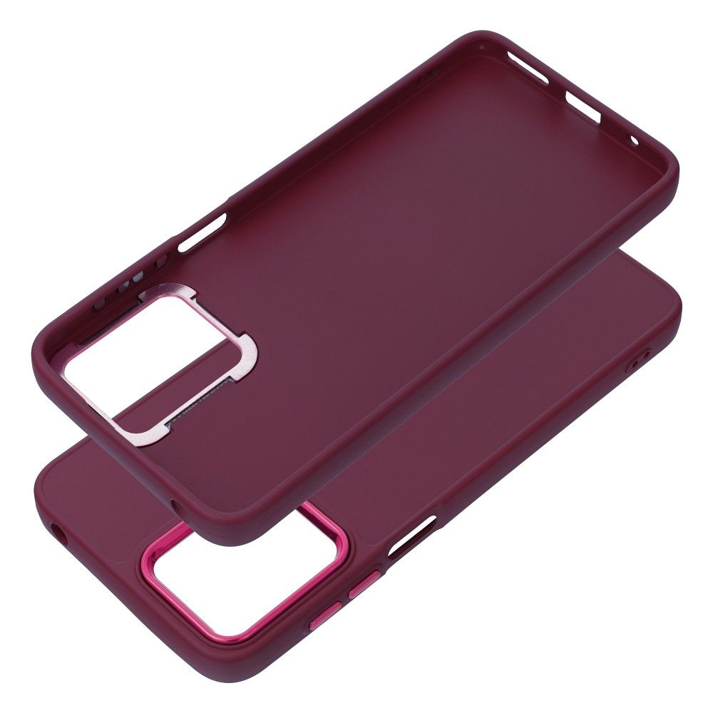SKLO + KRYT 2v1 pre Moto G54 5G / G54 5G Power Edition - FRAME CASE bordový