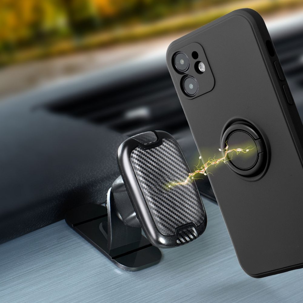 SILICONE RING Zadný kryt pre Samsung Galaxy A55 5G - čierny