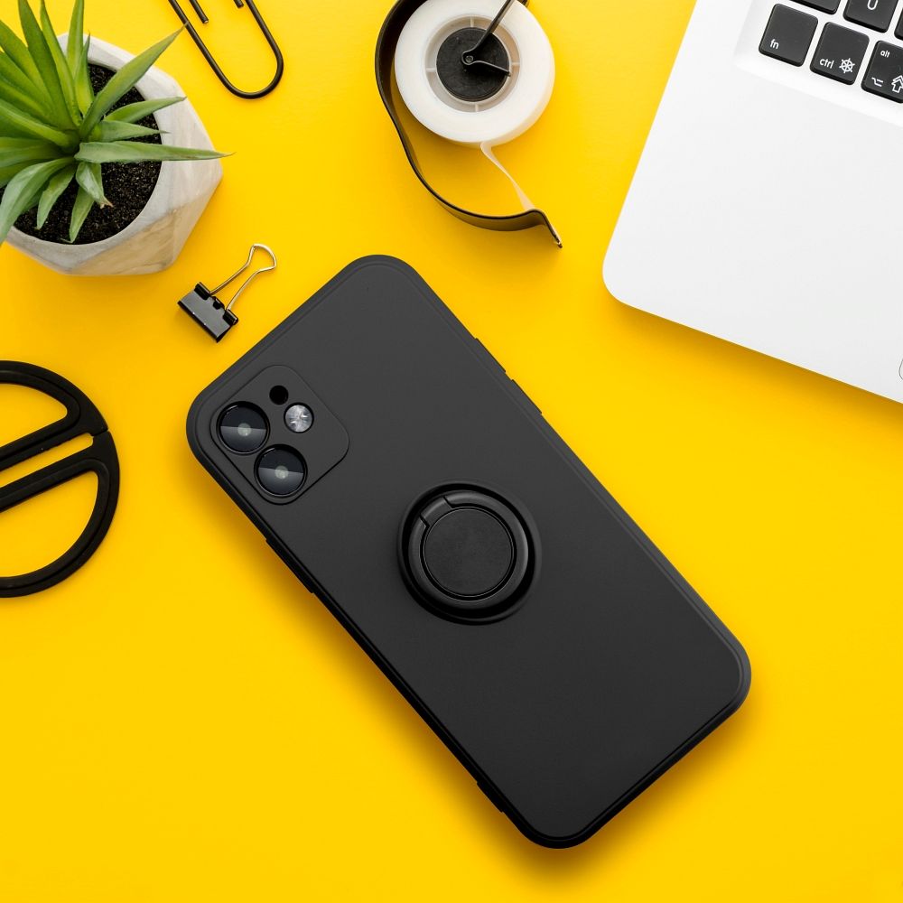 SILICONE RING Zadný kryt pre Samsung Galaxy A55 5G - čierny