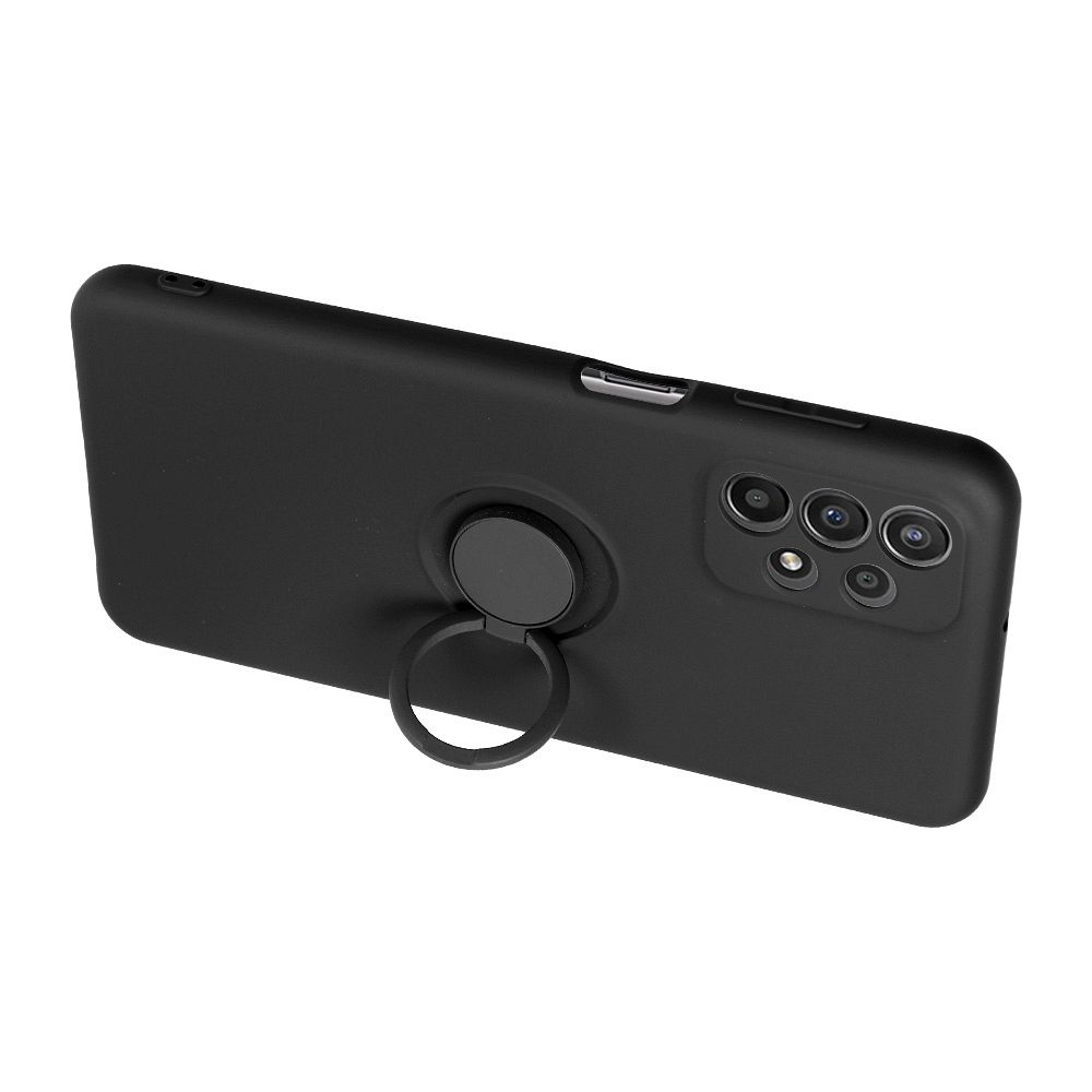SILICONE RING Zadný kryt pre Samsung Galaxy A55 5G - čierny