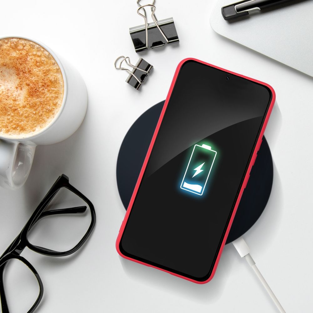 SNAPY Zadný kryt pre Samsung Galaxy A55 5G - červený
