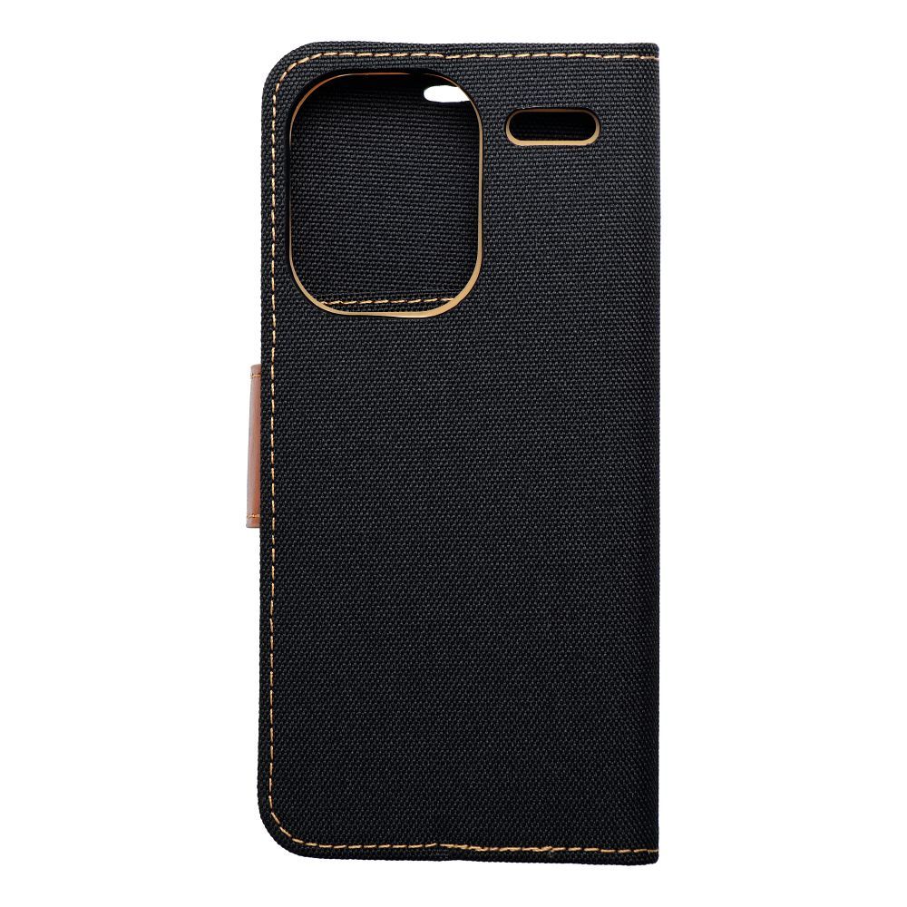 CANVAS Knižkové puzdro pre Xiaomi Redmi Note 13 PRO+ 5G - čierno hnedé