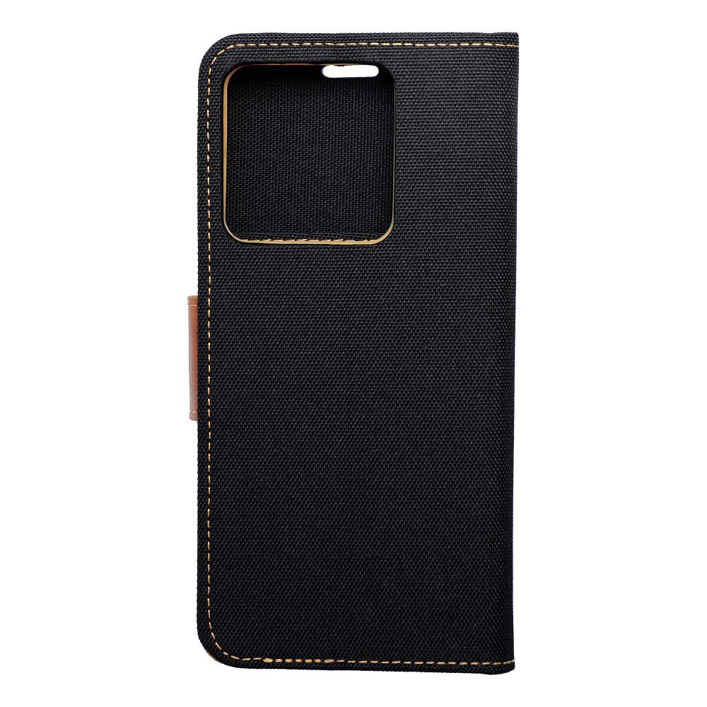CANVAS Knižkové puzdro pre Xiaomi Redmi Note 13 5G - čierno hnedé
