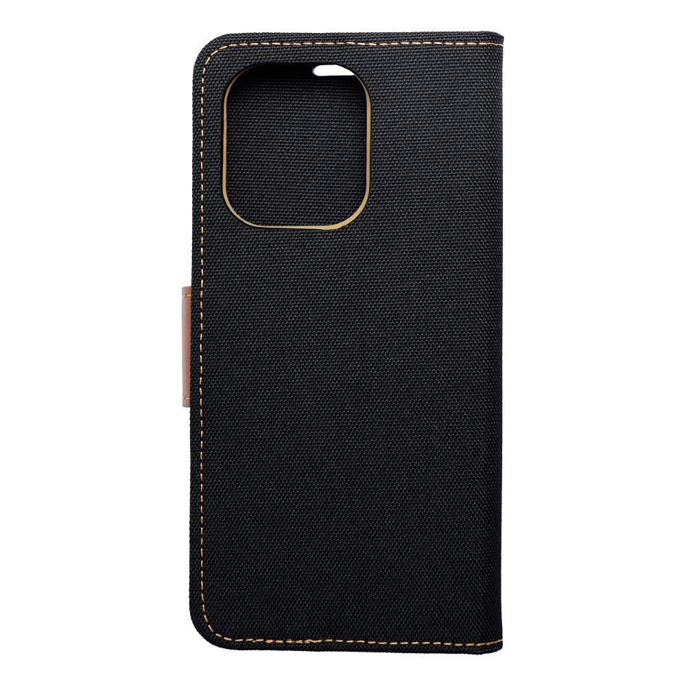 CANVAS Knižkové puzdro pre Xiaomi Redmi Note 13 - čierno hnedé