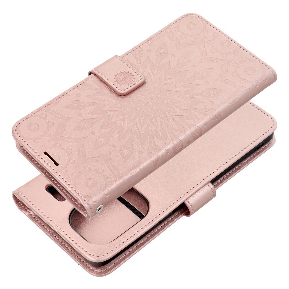 MEZZO Knižkové puzdro pre Xiaomi Redmi Note 13 PRO+ 5G - MANDALA ružové