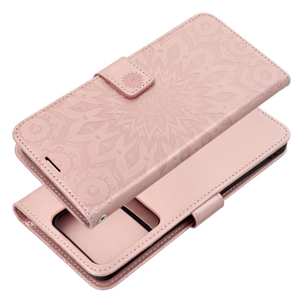 MEZZO Knižkové puzdro pre Xiaomi Redmi Note 13 PRO 5G - MANDALA ružové