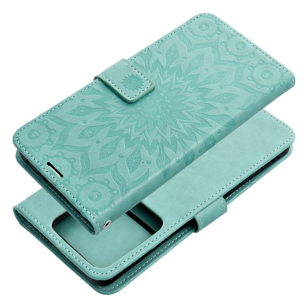 MEZZO Knižkové puzdro pre Xiaomi Redmi Note 13 PRO 5G - MANDALA zelené