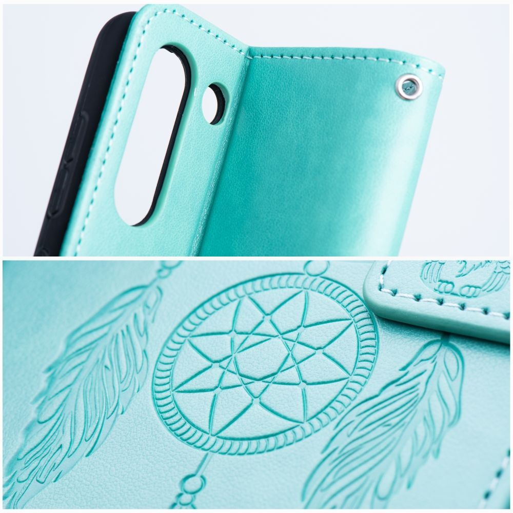 MEZZO Knižkové puzdro pre Xiaomi Redmi Note 13 5G - Lapač snov (zelené)