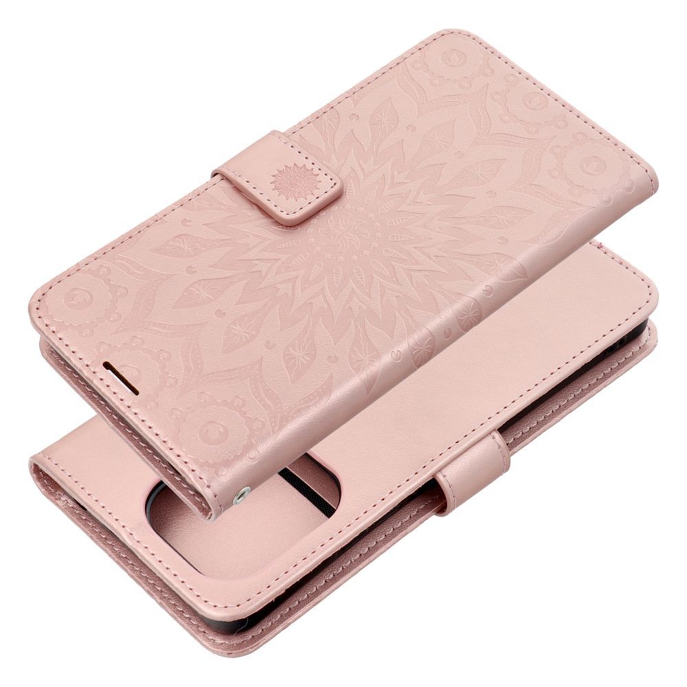 MEZZO Knižkové puzdro pre Xiaomi Redmi Note 13 - MANDALA (ružové)