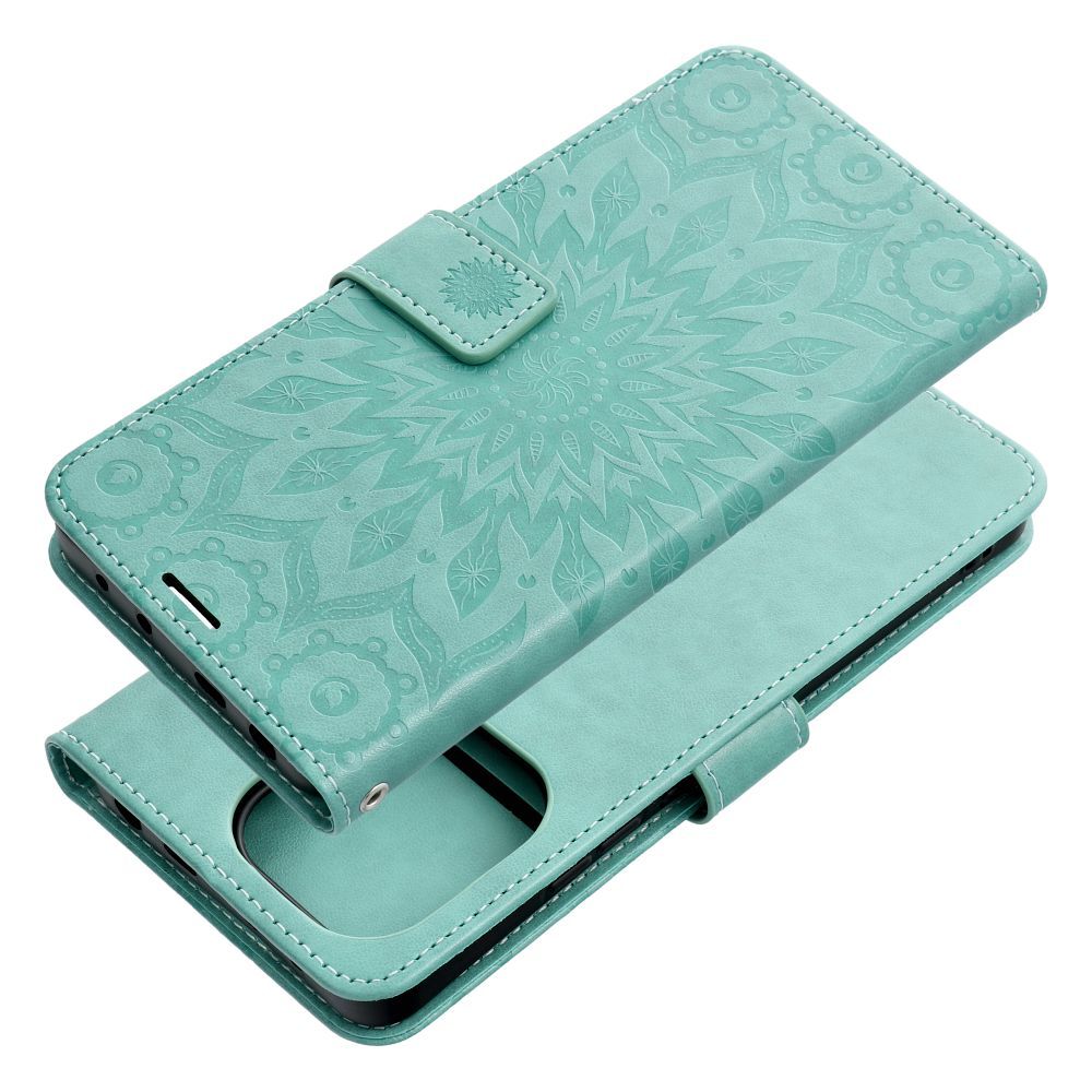 MEZZO Knižkové puzdro pre Xiaomi Redmi Note 13 - MANDALA (zelené)