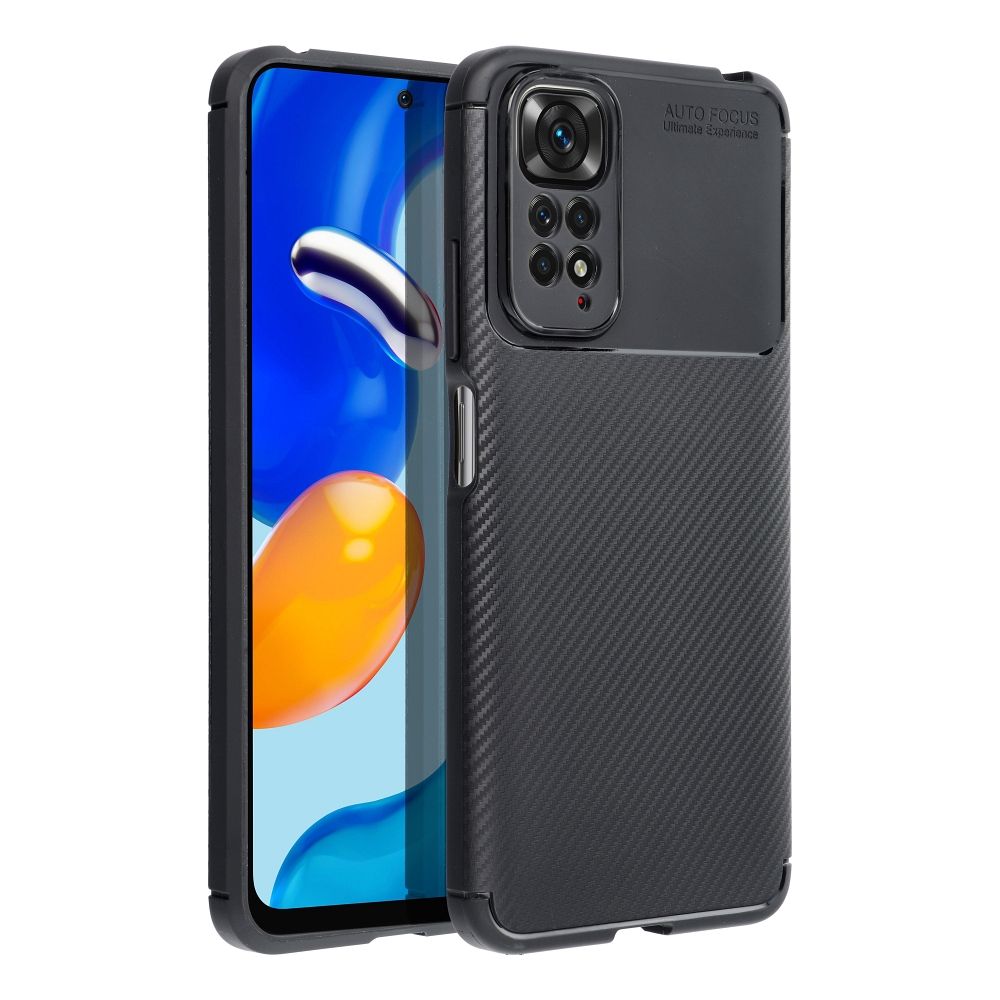 CARBON PREMIUM Zadný kryt pre Xiaomi Redmi 13C / POCO C65 - čierny