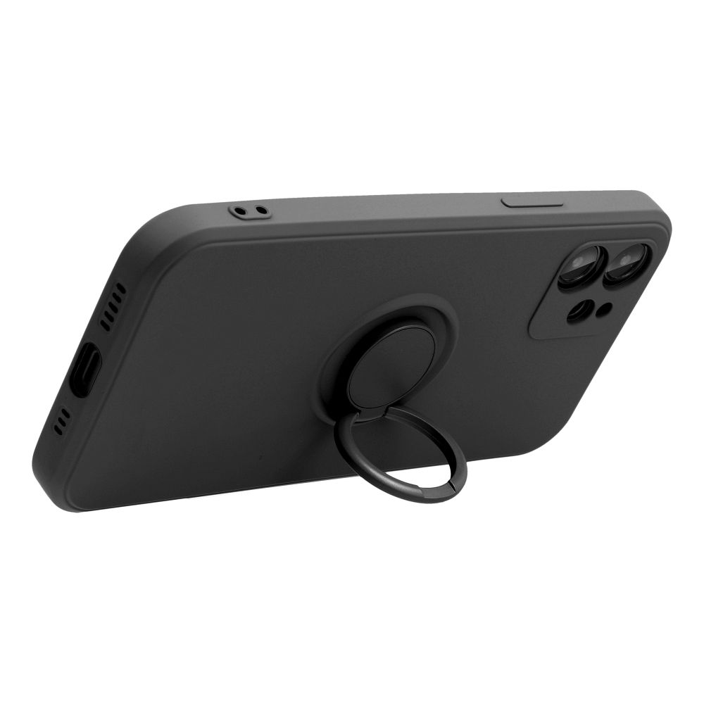 SILICONE RING Zadný kryt pre Xiaomi Redmi 13C / POCO C65 - čierny