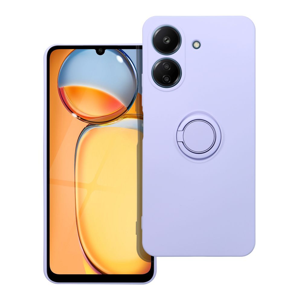 SILICONE RING Zadný kryt pre Xiaomi Redmi 13C / POCO C65 - fialový