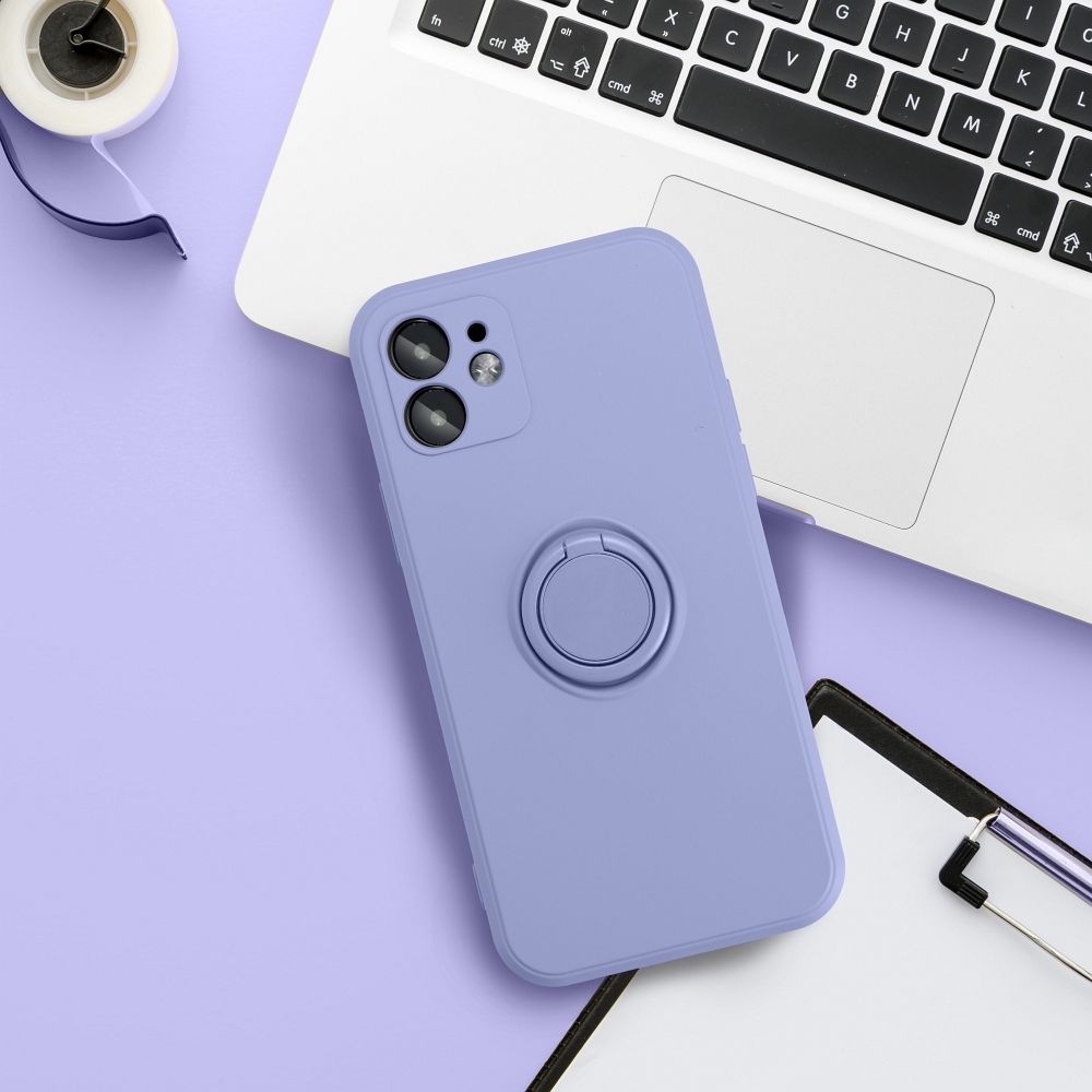 SILICONE RING Zadný kryt pre Xiaomi Redmi 13C / POCO C65 - fialový