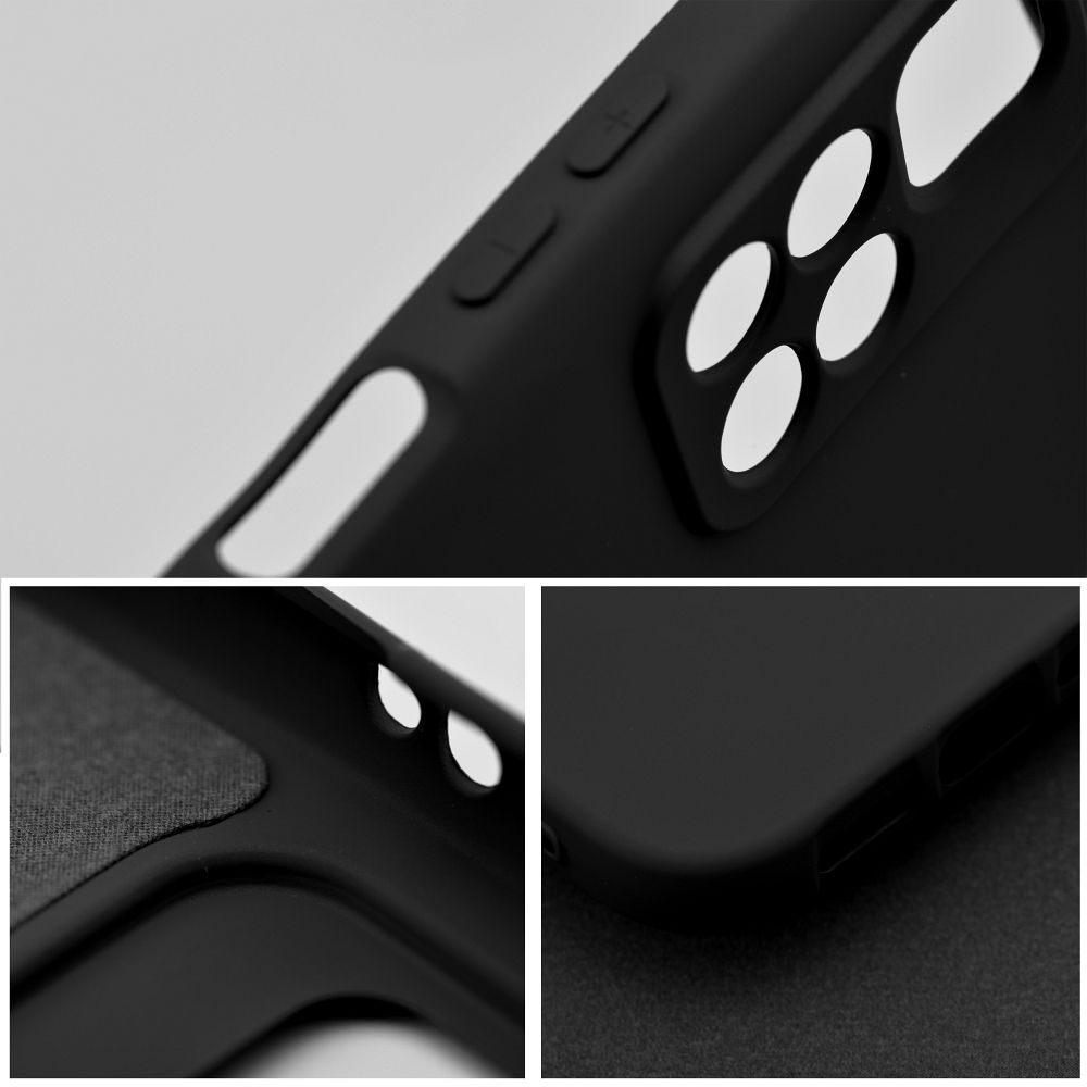 SILICONE Zadný kryt pre Xiaomi Redmi 13C / POCO C65 - čierny