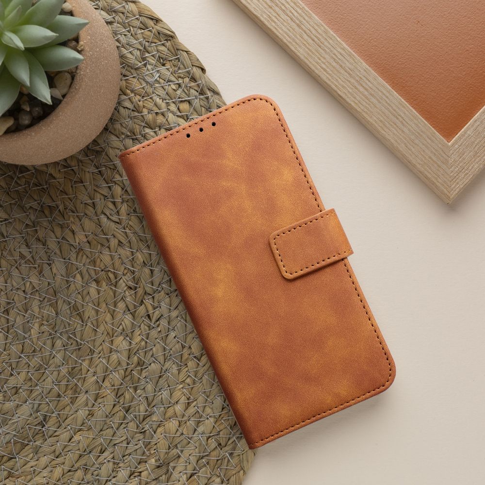 TENDER Knižkové puzdro pre Xiaomi Redmi 13C / POCO C65 - hnedé