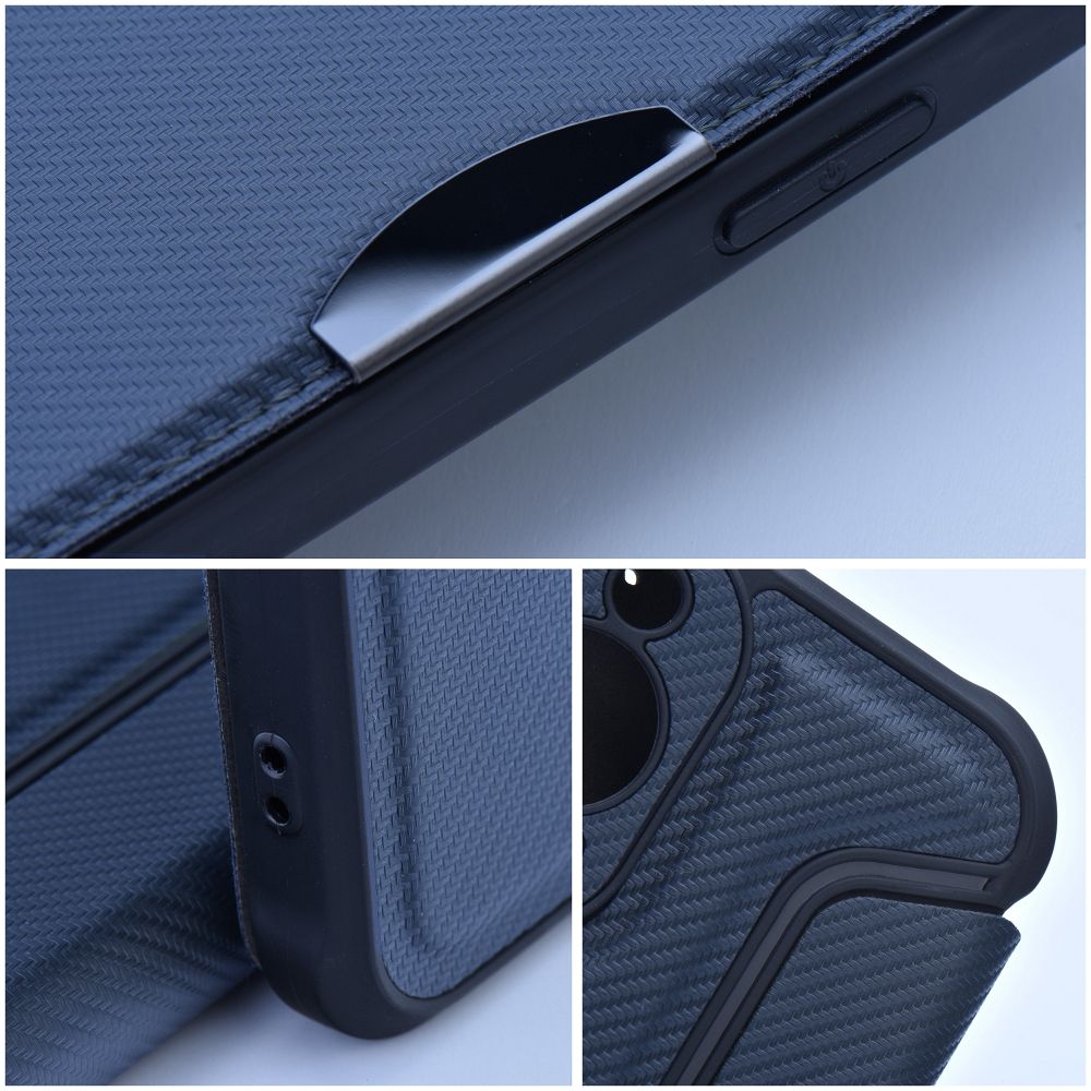 RAZOR Knižkové puzdro pre Xiaomi Redmi 13C / POCO C65 - tmavo modré