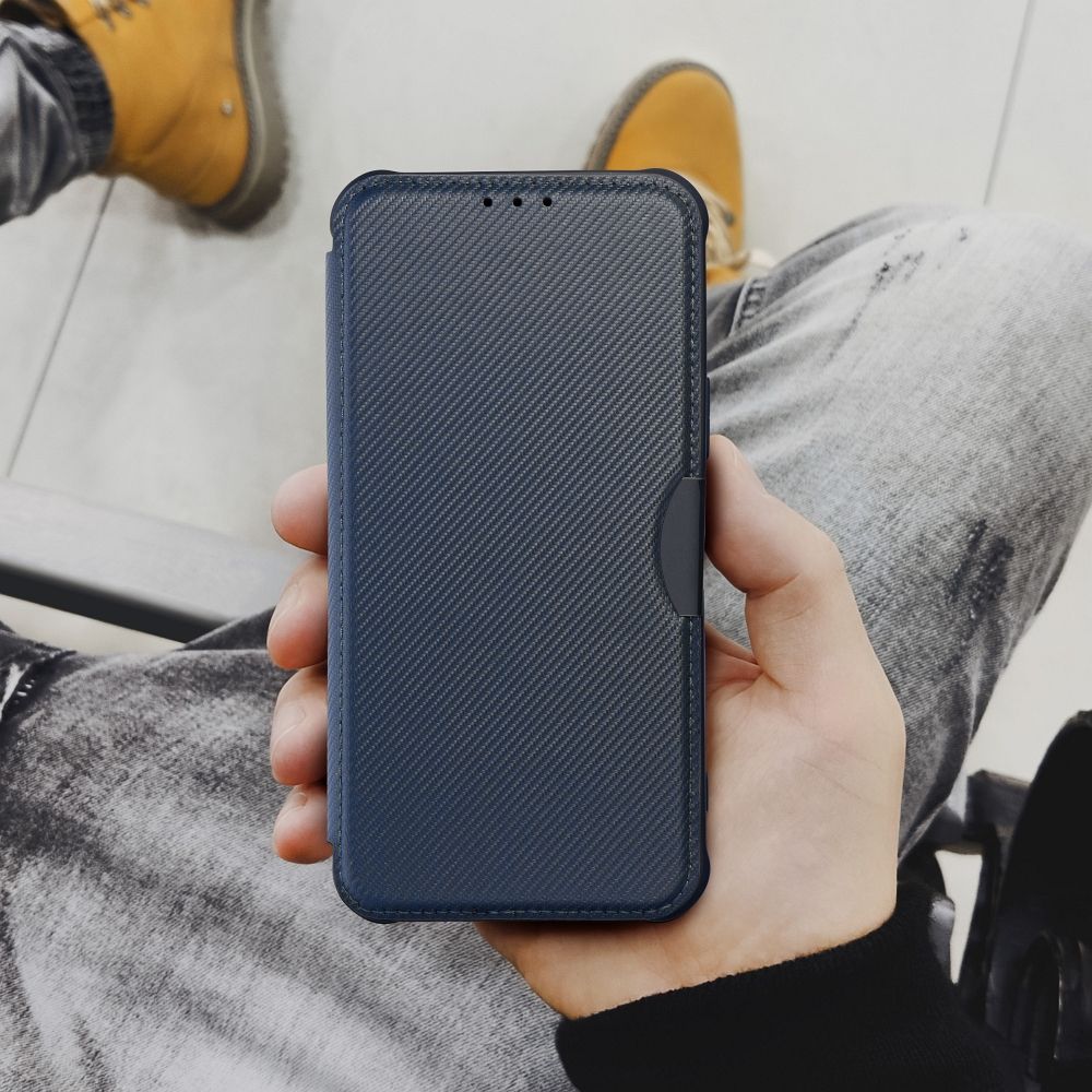 RAZOR Knižkové puzdro pre Xiaomi Redmi 13C / POCO C65 - tmavo modré