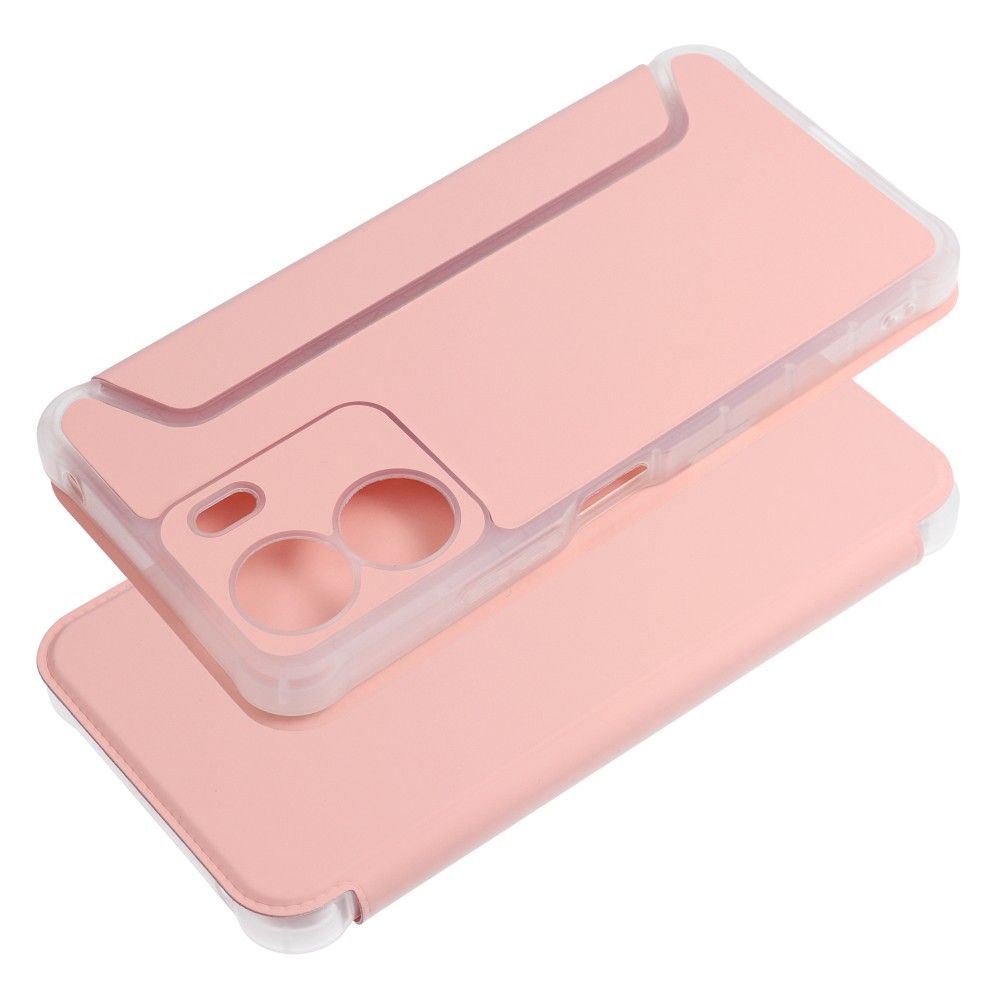 PIANO Knižkové puzdro pre Xiaomi Redmi 13C / POCO C65 - oranžové