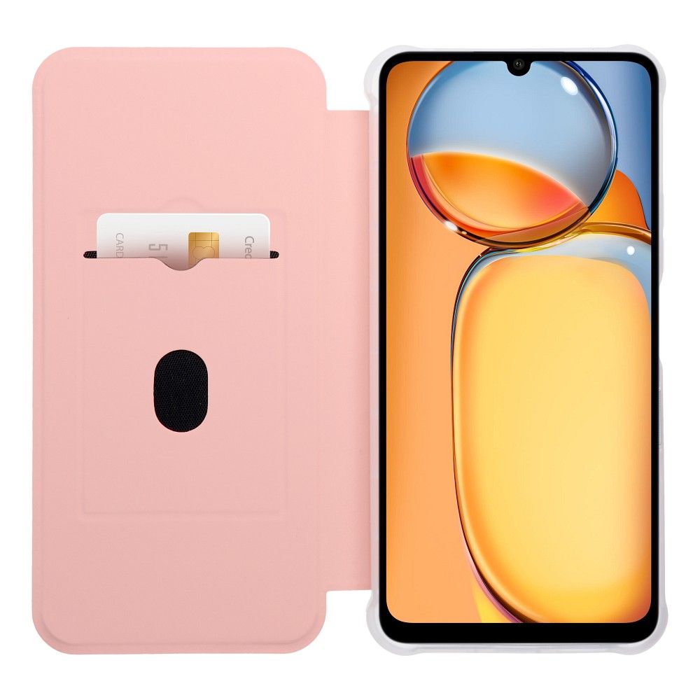 PIANO Knižkové puzdro pre Xiaomi Redmi 13C / POCO C65 - oranžové